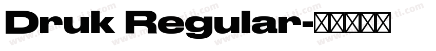Druk Regular字体转换